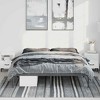 vidaXL Bed Frame Metal Platform Bed Base Mattress Foundation for Home Bedroom - Black California King without headboard - 3 of 4