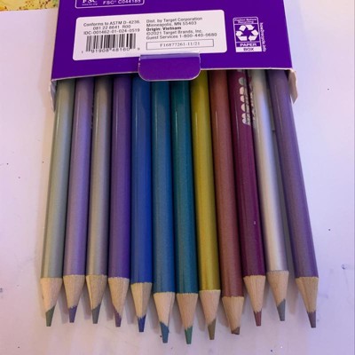 12ct Colored Pencils Metallic - Mondo Llama™ : Target