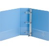 Business Source View Binder Round Ring 3" Cap Letter-size Light Blue 19752 - 2 of 4