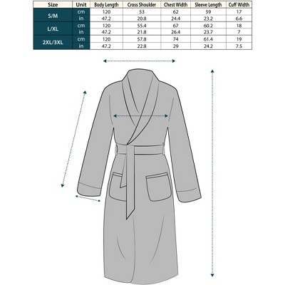Pavilia 100% Premium Microfiber Polyester Fleece Fleece Mid-Calf Bathrobe with Pockets and Hood