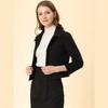 INSPIRE CHIC Women's Elegant Short Coat Point Collar Single Breasted Slant Pocket Peacoats - 3 of 4