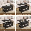 Coffee Table Lift Top, Multi-Function Convertible with Drawers and Hidden Compartment, Converts to Dining Table - 4 of 4