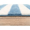 2pc Striped Washable Bathroom Rug Set Basin Blue/White - Garland Rug: Non-Skid, Nylon & Polyester, Machine Made - image 4 of 4