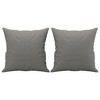 vidaXL Throw Pillows 2 pcs Dark Gray 15.7 in.x15.7 in. Fabric - 2 of 4