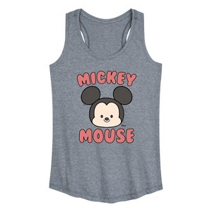 Women's - Disney - Mickey Mouse Head Graphic Racerback Tank - 1 of 4