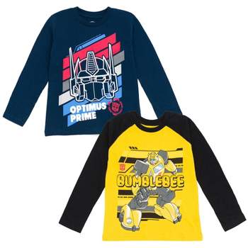 Transformers Optimus Prime Bumblebee 2 Pack T-Shirts Toddler to Big Kid