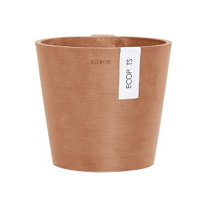 Ecopots Amsterdam Wall Durable Modern Round Indoor/Outdoor Recycled-Based Composite Hanging Flower Pot Planter - 1 of 4