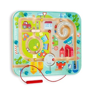 HABA Busy Board for Toddlers 2 years and Up: Town Magnetic Maze Puzzle Game - Toddler Travel Toys for Preschoolers - 1 of 4
