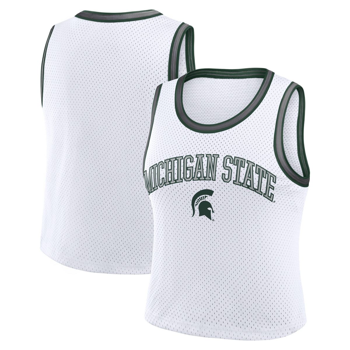 NCAA Michigan State Spartans Women's White Cropped Jersey - thumbnail 3