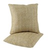 FONTOI 2 Pack Decorative Bed Pillow with Inserts, 18"x18" Square Pillows for Bed Couch Sofa, Yellow, 18"*5"*18" - 4 of 4