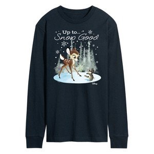Men's - Disney - Christmas - Up To Snow Good Long Sleeve Graphic T-Shirt - 1 of 4