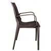 LeisureMod Kent Modern Outdoor Plastic Dining Arm Chair Set of 2 - 4 of 4