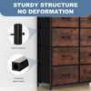 SKRAN Dresser With 8 Drawers - Fabric Storage Tower, Organizer Unit For Living Room, Hallway - Steel Frame, Wooden Top & Easy Pull Fabric Bins - 4 of 4