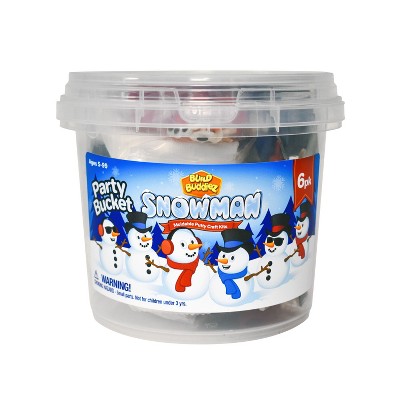 Build Buddiez Snowman - 6pk Party Bucket
