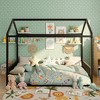 Polibi Montessori Metal House Floor Bed Frame with Vertical Guardrails - 2 of 4