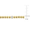 EVERLY JEWELRY | Yellow Plated Sterling Silver 1/4 CT TGW Heart Shape Created White Sapphire Bracelet, 7.5 inc - 2 of 4