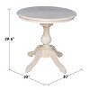 International Concepts 30" Round Top Pedestal Table - 40.9"H - 4 of 4