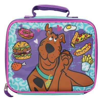 Scooby Doo Lunch Box Bag, Side Drink Pocket Holder Insulated Zips GUC