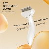 BABYYER Ergonomic Pet Cat Dog Knot Comb Floating Hair Removal One Click Stainless Steel Safe Comfortable Easy to Use and Clean - 2 of 4
