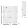 NicBex 4-Panel Room Divider Modern 5.6FT Folding Privacy Screen with Storage Shelves for Home & Office - 3 of 4