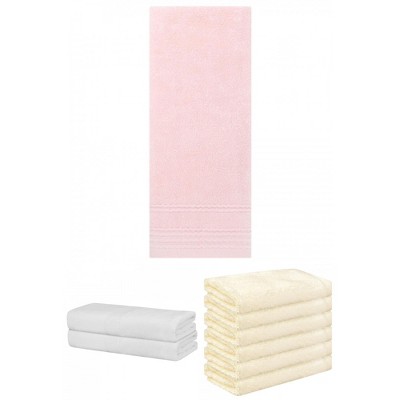 REGALWOVEN Striped Soft Absorbent Bathroom Cotton Towel Set 3 Pcs