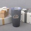 Pavilion Gift Company - The Green - 20 oz Wood Finish Stainless Steel Travel Tumbler - Portable Drinkware - 4 of 4