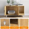 Lirago Hidden Cat Litter Box Furniture with Scratching Mat Nature Multi-functional Scratch-resistant Heavy Duty Easy Assembly Cat Washroom Cabinet - 3 of 4