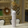Uniquewise Modern Ribbed Trumpet Style Designed Table Vase for Entryway Dining or Living Room, Ceramic White - 2 of 4