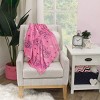 NoJo Disney Princess Pink and Purple Aurora, Snow White, and Cinderella Super Soft Baby Blanket - 4 of 4