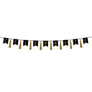 Beistle Celebrate Tassel Streamer, 13" x 12', (1/Pkg) Multicolored - 1 of 1
