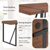 Grungis Rectangle Dining Table for 4-6 Person,Modern Kitchen Table with Black Metal Legs for Kitchen,Living Room - 4 of 4
