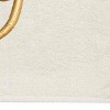 Avanti  Ivory with Gold Script Monogram Fingertip Towel Letter   G - 3 of 3
