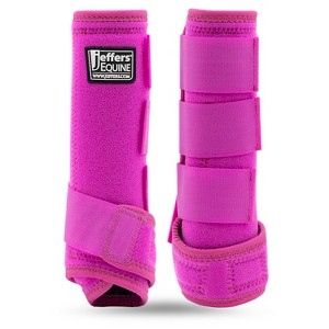 Jeffers Equine Protective Horse Boots, Neoprene Leg Guards, Front ...