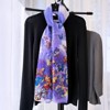 Wrapables Lightweight Vibrant Spring Chiffon Scarf, Purple Butterflies - 3 of 4