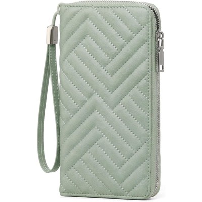 BEAFUP RFID Women’s Wallet - Large Capacity Vegan Leather Clutch Purse with Detachable Wristlet for Everyday Use,Travel,and Commuting