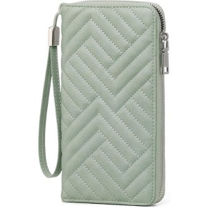 FATMOON RFID Women’s Wallet - Large Capacity Vegan Leather Clutch Purse with Detachable Wristlet for Everyday Use,Travel,and Commuting - 1 of 4