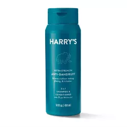 Harry's Men's Extra Strength Anti Dandruff 2-in-1 Shampoo and Conditioner with 2% Pyrithione Zinc – 14 fl oz