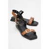 Mozes - Cognac Black Leather Sandal (Women) | Forever & Always Shoes - 2 of 4
