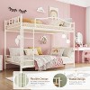RONSHIN Twin Over Twin Bunk Bed with Ladder & Safety Guardrail, Heavy Duty Metal Frame 400 Lbs Capacity, Space-Saving Noise Free, No Box Spring - 2 of 4