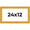 PosterPalooza | 24x12 Bamboo Picture Frame, UV Acrylic, 4 Finishes - Brown, Black, Gold, and Natural - 2 of 4