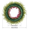 Unique Bargains Window Wedding Decor Front Door Fall Artificial Eucalyptus Wreaths - 3 of 4