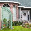 Costway 7'x 3.5'x 7' Lean-to Greenhouse Portable Wall House with Green PE Cover and Shelf - 4 of 4