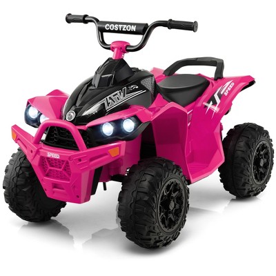 Pink battery operated four wheeler hotsell