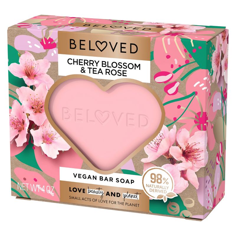 Beloved Floral Cherry Blossom &#38; Tea Rose Vegan Bar Soap - 4oz, 5 of 6