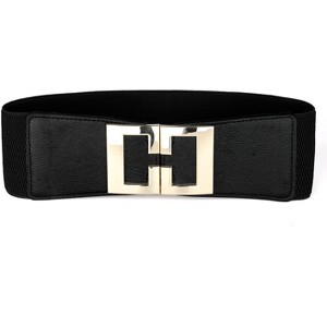 INSPIRE CHIC Women's Stretch Waistband Metal Decor Waist Belt : Target