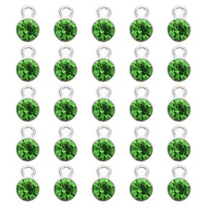 Unique Bargains Metal Bulk Elegant DIY Crafts Jewelry Making Birthstone Pendant 50 Pcs - 1 of 4