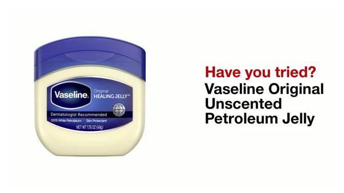 Vaseline Original Unscented Petroleum Jelly - 1.75oz, 2 of 13, play video