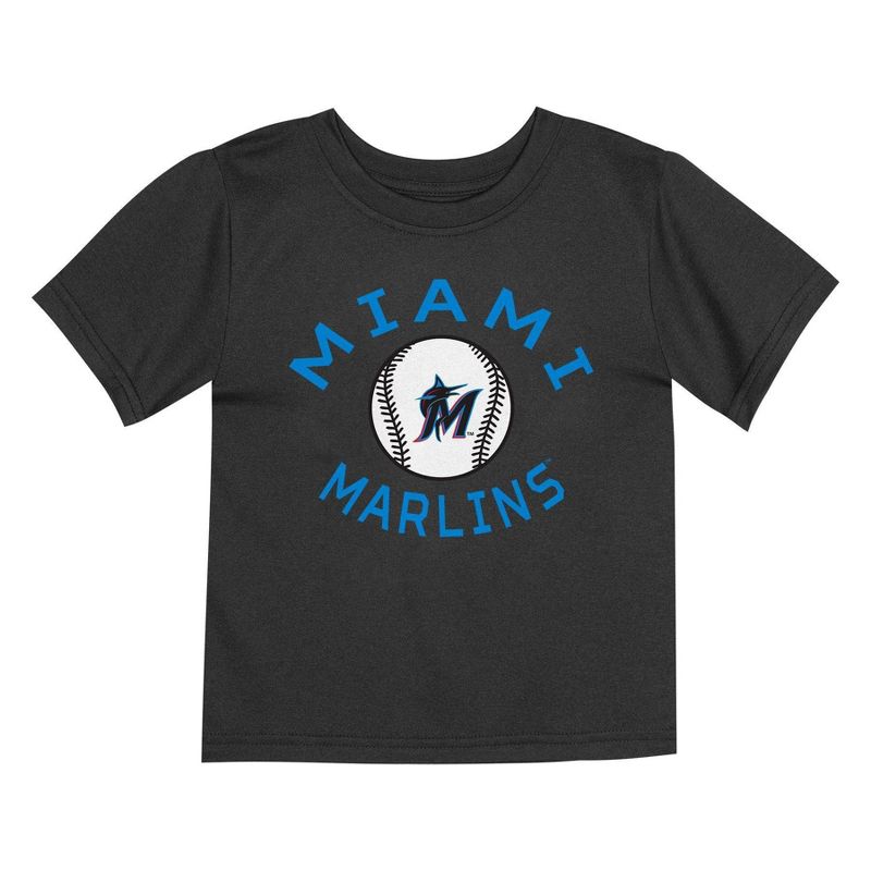 MLB Miami Marlins Toddler Boys&#39; 2pk T-Shirt, 3 of 4