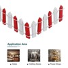 Unique Bargains Wood Decorative DIY Miniature Fence - 3 of 4