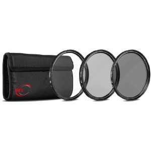 Vivitar 72mm 3-Piece Lens Filter Kit UV CPL ND8 for Digital Camera